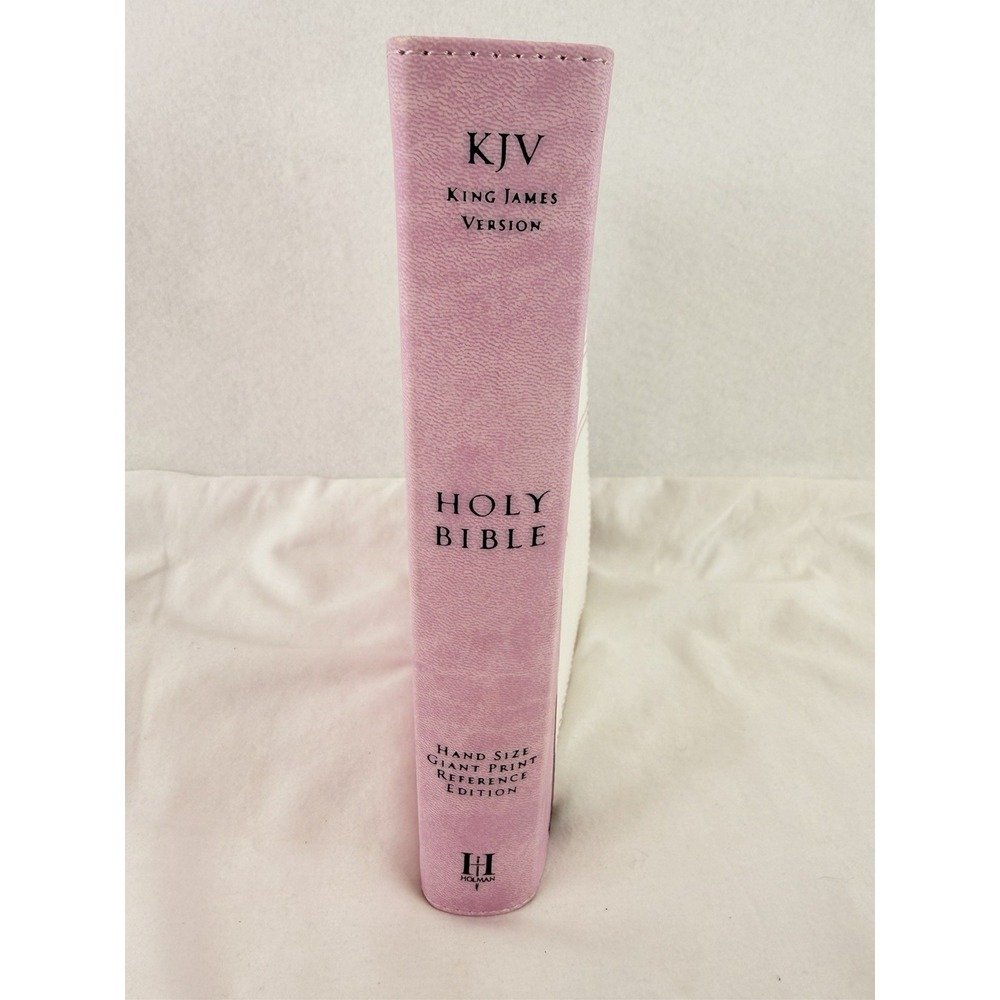 KJV Giant Print Reference Bible Pink Holman Hand Size King James Version - Picture 2 of 12